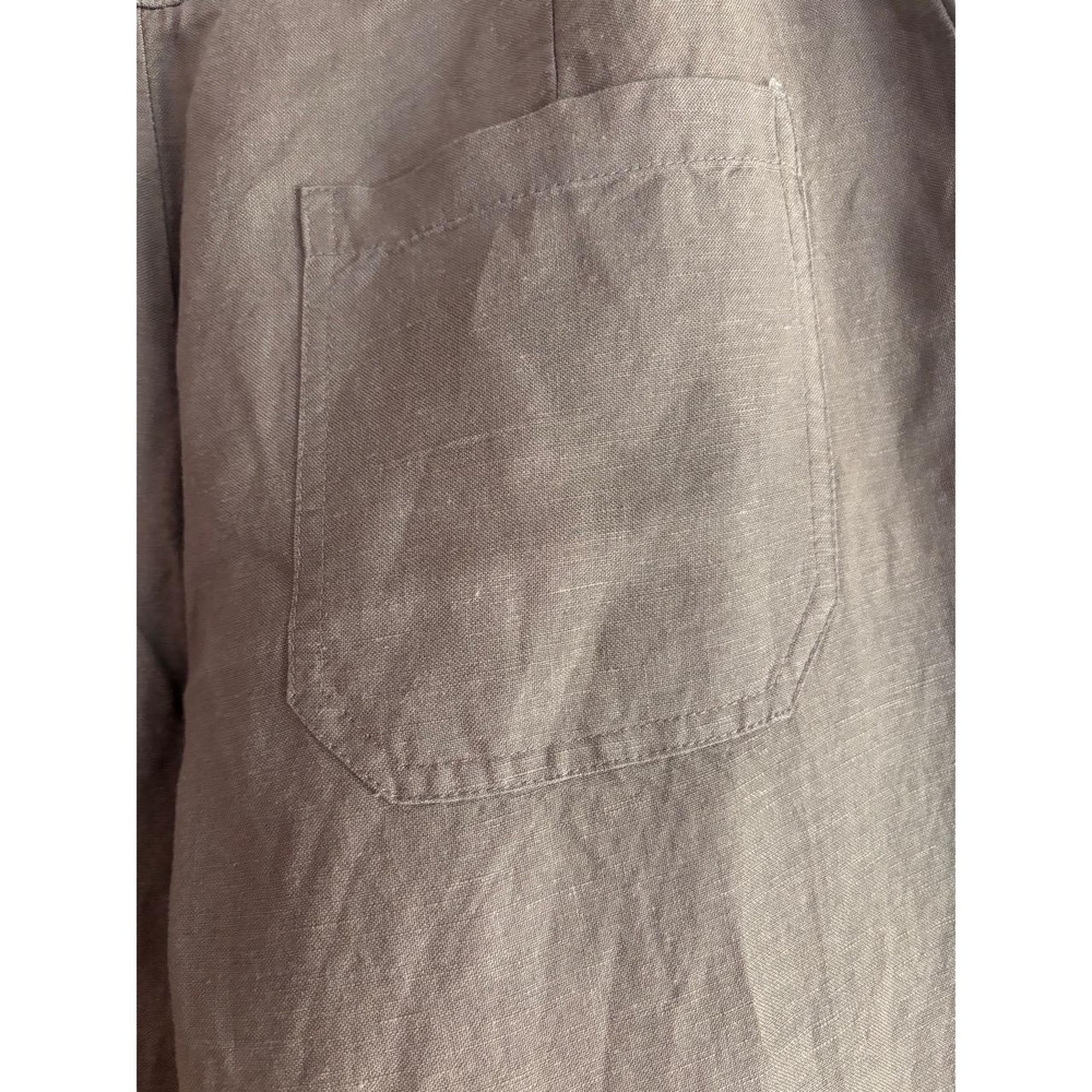 Coldwater Creek Capri Womens Size P6 Brown Linen Rayon Drawstring Casual Relaxed - Picture 5 of 12